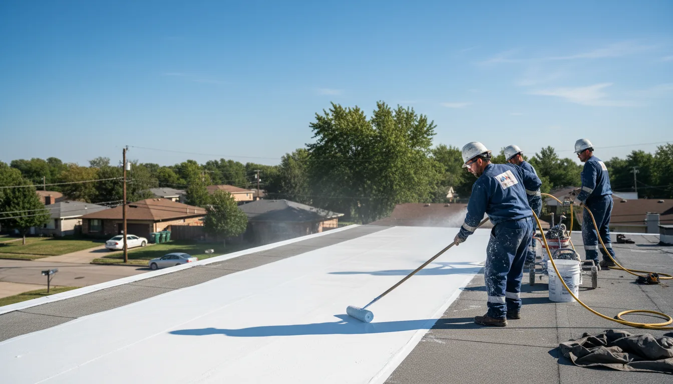 Commercial roof coating in Gold Hill, NC near me